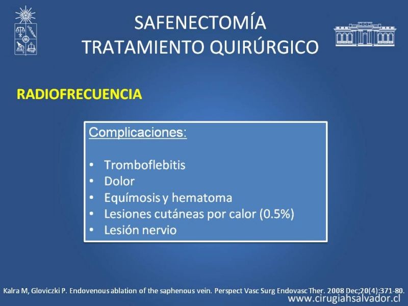 Diapositiva 29 de Safenectomía: técnica y resultados a largo plazo
