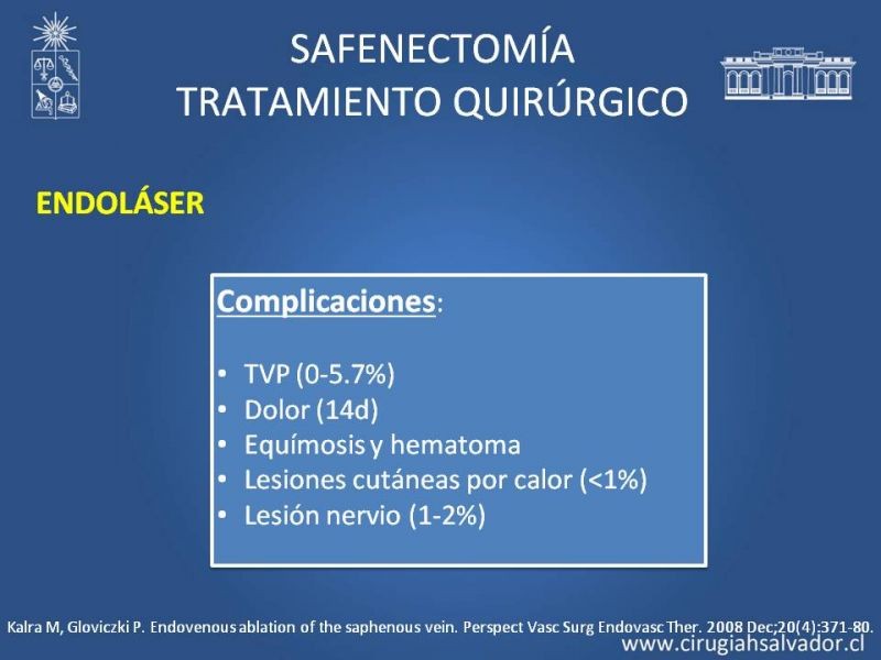 Diapositiva 27 de Safenectomía: técnica y resultados a largo plazo