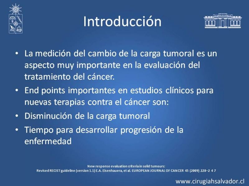 Diapositiva 1 de Criterios RECIST 1.1