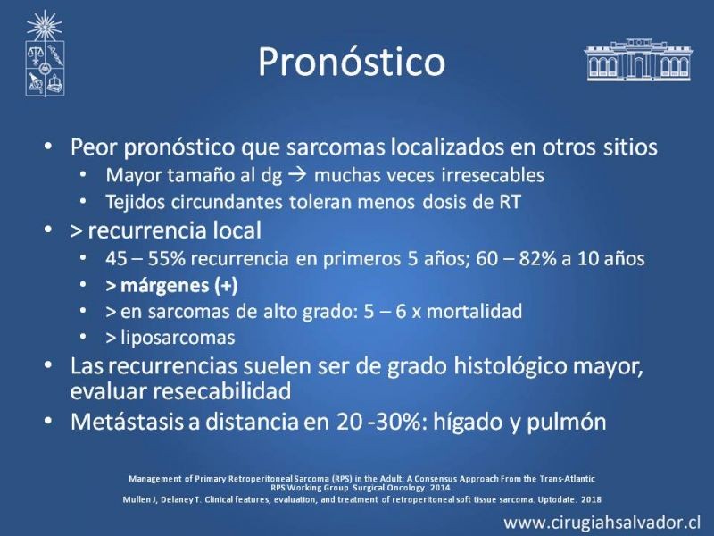 Diapositiva 19 de Sarcomas Retroperitoneales