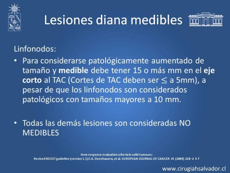 Diapositiva 11 de Criterios RECIST 1.1