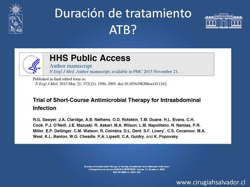 Diapositiva 12 de Infecciones Intra-abdominales