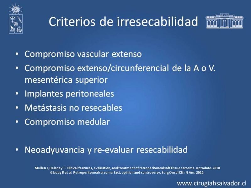 Diapositiva 14 de Sarcomas Retroperitoneales