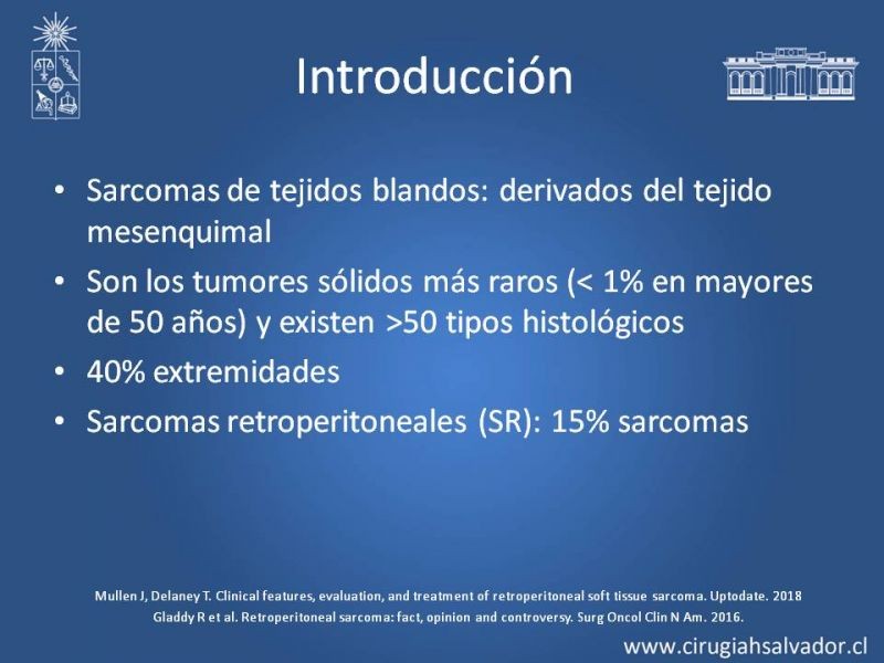 Diapositiva 2 de Sarcomas Retroperitoneales
