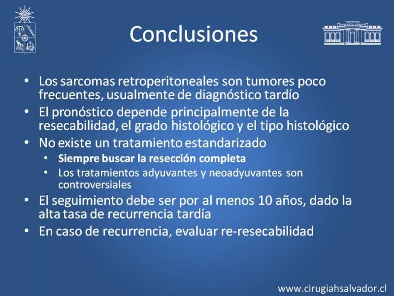 Diapositiva 21 de Sarcomas Retroperitoneales