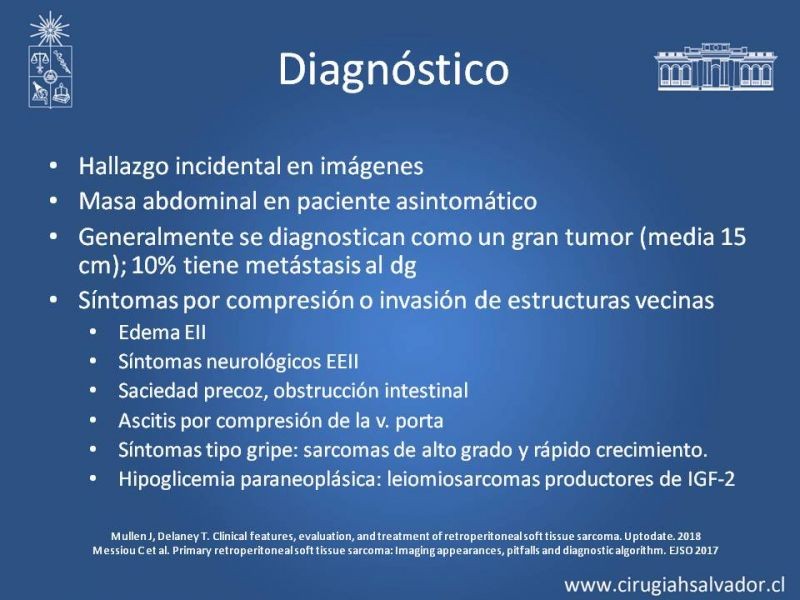 Diapositiva 4 de Sarcomas Retroperitoneales