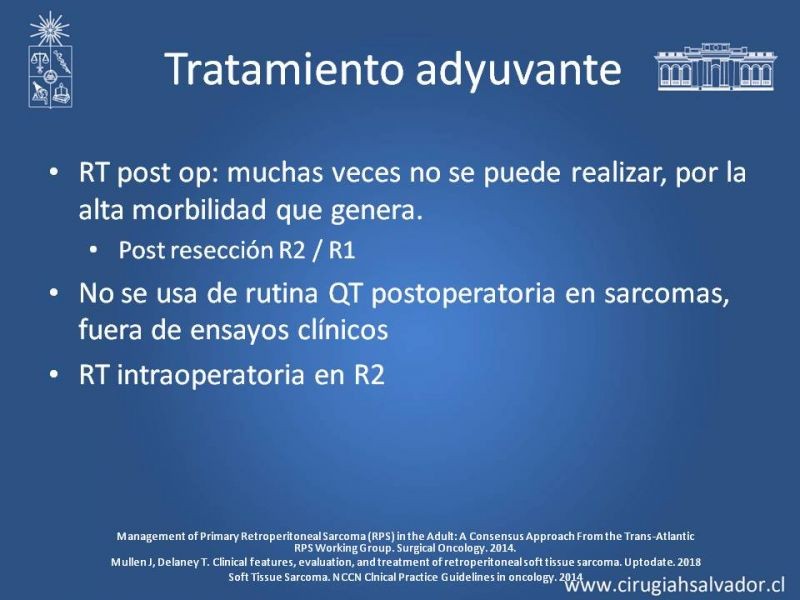 Diapositiva 16 de Sarcomas Retroperitoneales