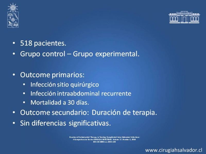 Diapositiva 13 de Infecciones Intra-abdominales