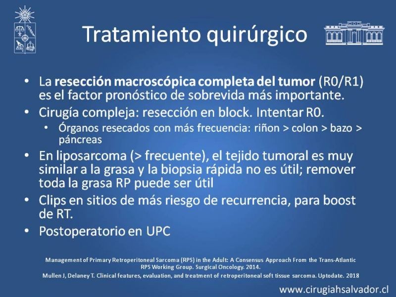 Diapositiva 13 de Sarcomas Retroperitoneales