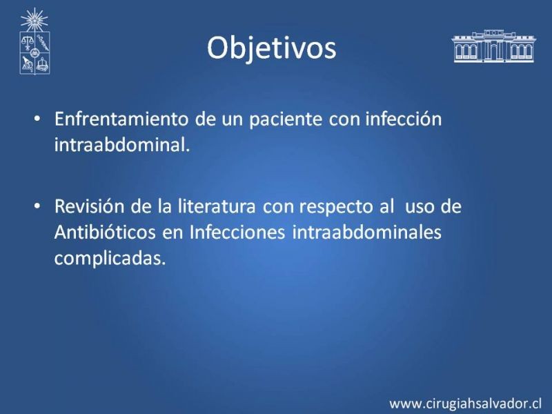 Diapositiva 1 de Infecciones Intra-abdominales