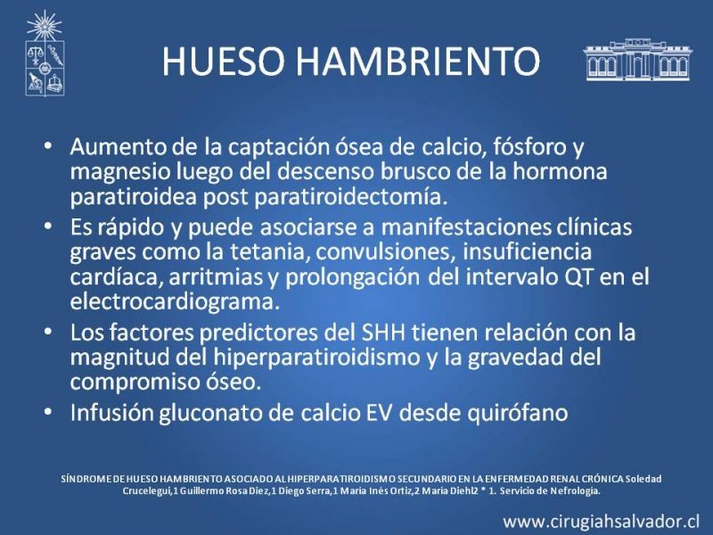 Diapositiva 18 de Hiperparatiroidismo 2°: Estudio, manejo e indic. Qx