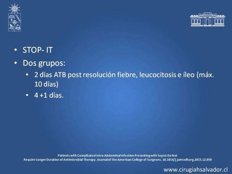 Diapositiva 17 de Infecciones Intra-abdominales
