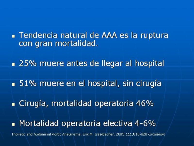 Diapositiva 37 de Aneurisma aórtico toracoabdominal (AATA)