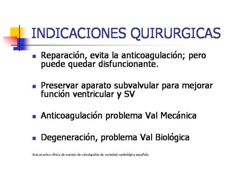 Diapositiva 33 de Valvulopatías