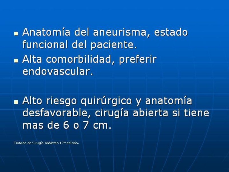 Diapositiva 46 de Aneurisma aórtico toracoabdominal (AATA)