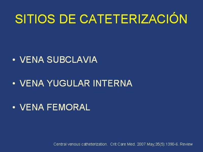 Diapositiva 10 de Accesos venosos centrales