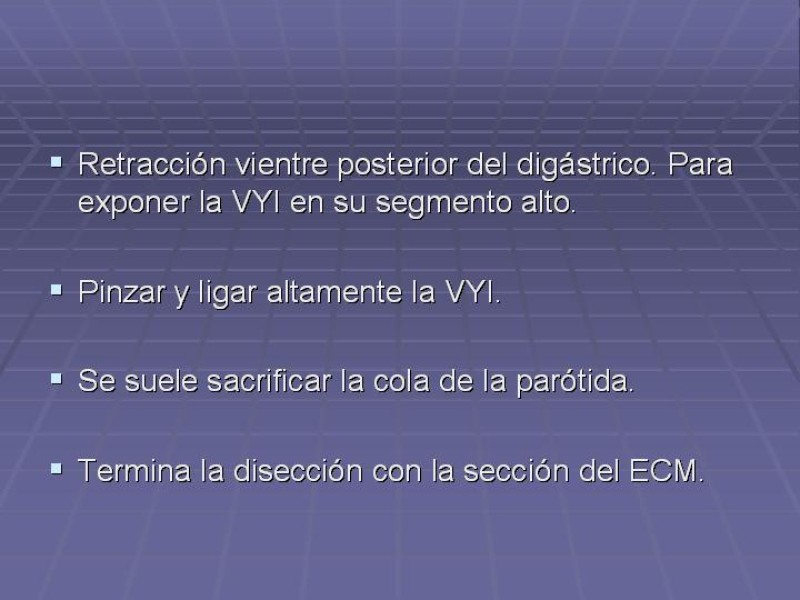 Diapositiva 34 de Disección Cervical Pt. 2