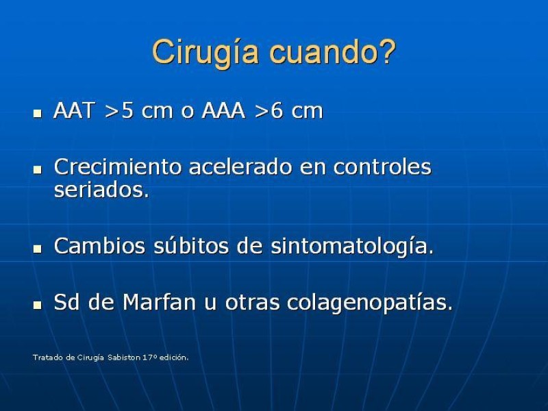 Diapositiva 44 de Aneurisma aórtico toracoabdominal (AATA)