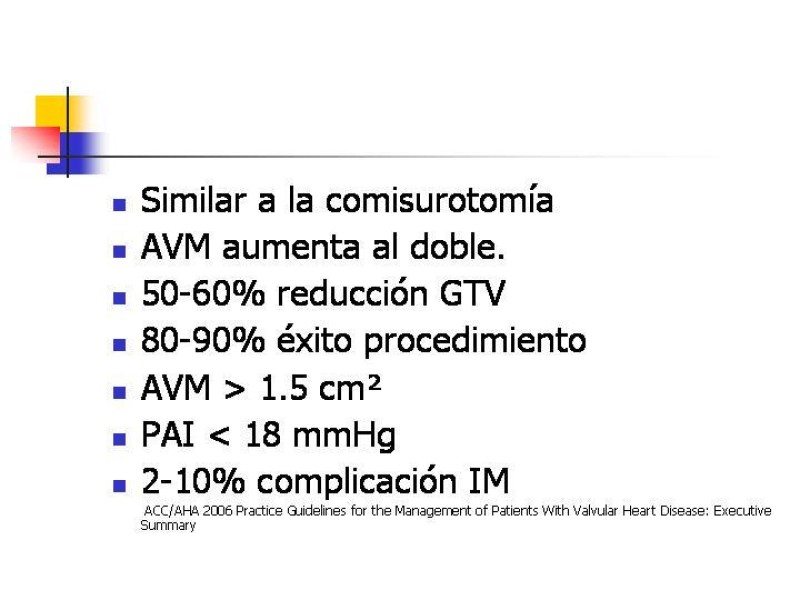 Diapositiva 20 de Valvulopatías