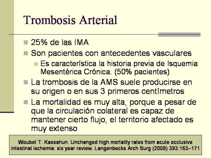 Diapositiva 6 de Isquemia Mesentérica Aguda