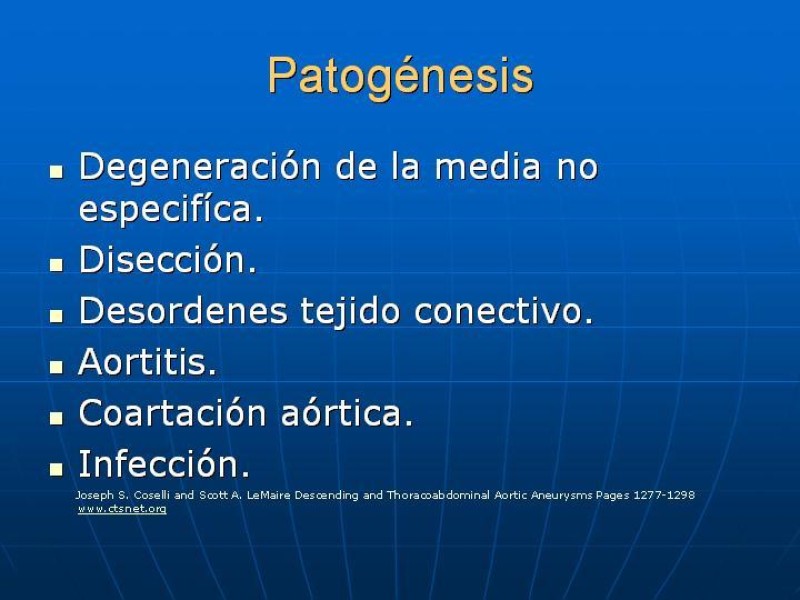 Diapositiva 10 de Aneurisma aórtico toracoabdominal (AATA)