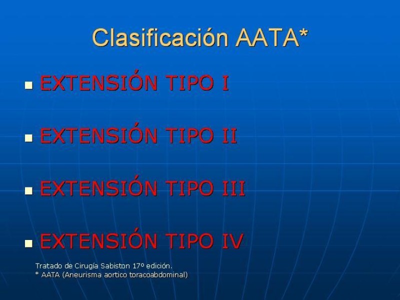 Diapositiva 8 de Aneurisma aórtico toracoabdominal (AATA)