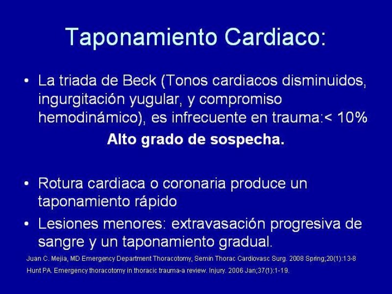 Diapositiva 10 de Toracotomía de Reanimación