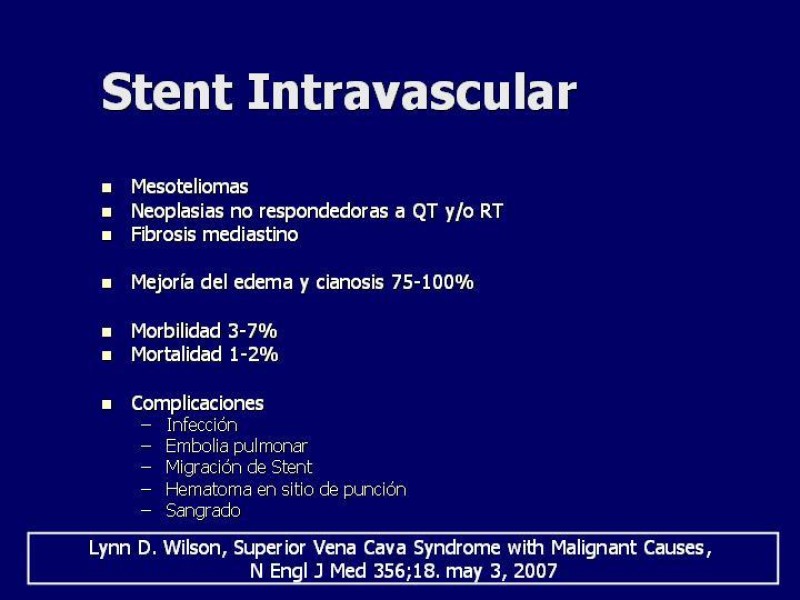 Diapositiva 22 de Síndrome Vena Cava Superior