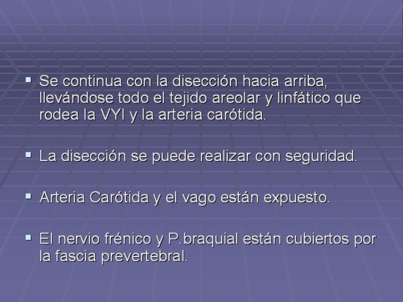 Diapositiva 25 de Disección Cervical Pt. 2