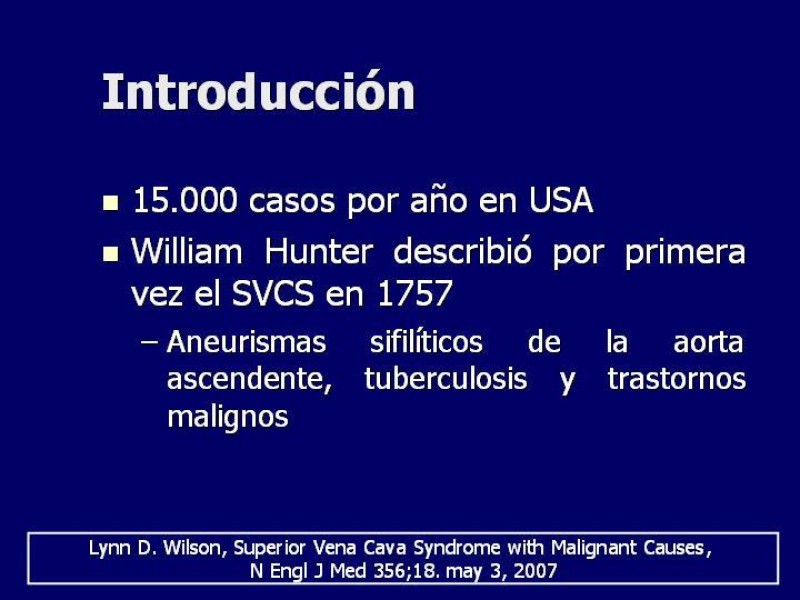 Diapositiva 2 de Síndrome Vena Cava Superior