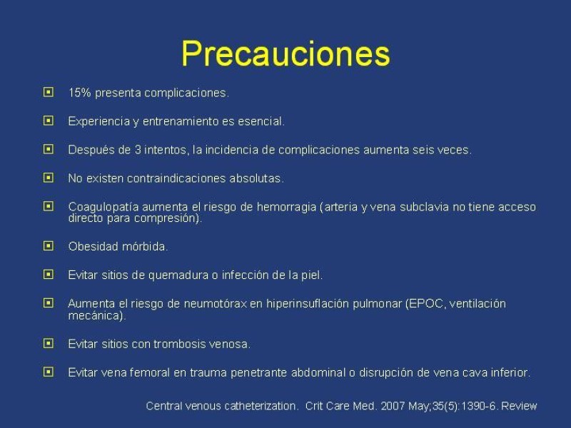 Diapositiva 3 de Accesos venosos centrales