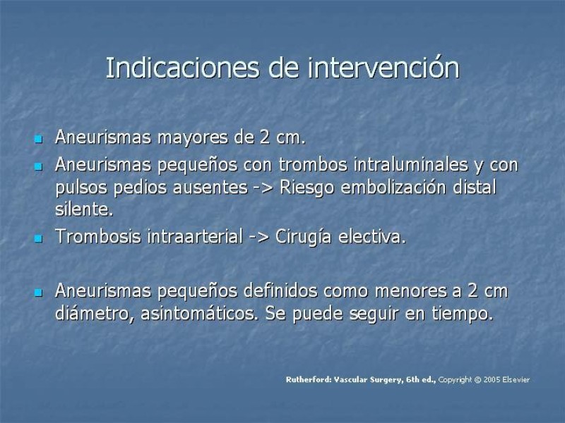 Diapositiva 12 de Aneurisma arterial poplíteo