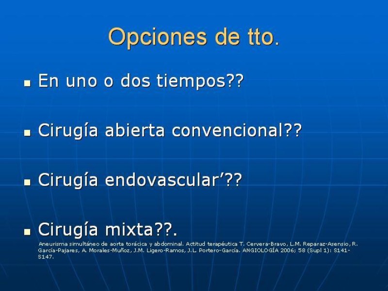 Diapositiva 48 de Aneurisma aórtico toracoabdominal (AATA)