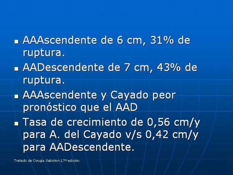 Diapositiva 35 de Aneurisma aórtico toracoabdominal (AATA)