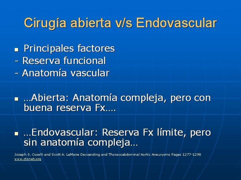 Diapositiva 49 de Aneurisma aórtico toracoabdominal (AATA)