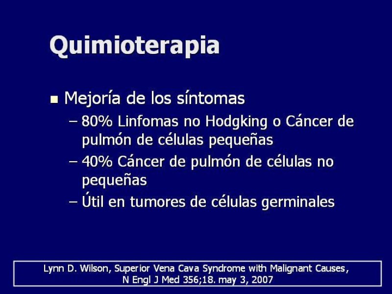 Diapositiva 21 de Síndrome Vena Cava Superior