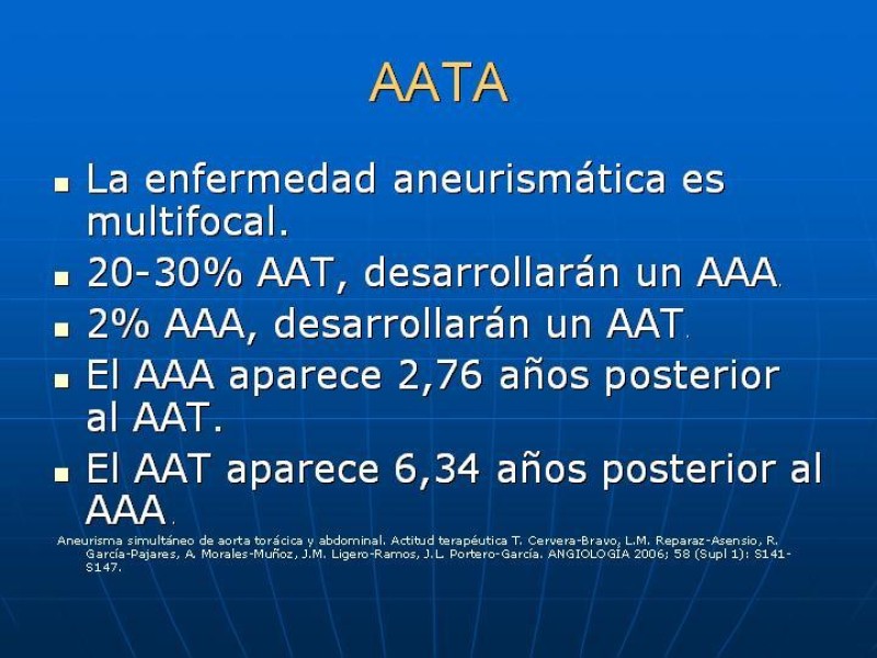 Diapositiva 40 de Aneurisma aórtico toracoabdominal (AATA)