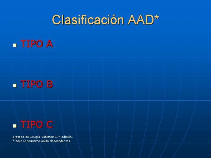 Diapositiva 6 de Aneurisma aórtico toracoabdominal (AATA)