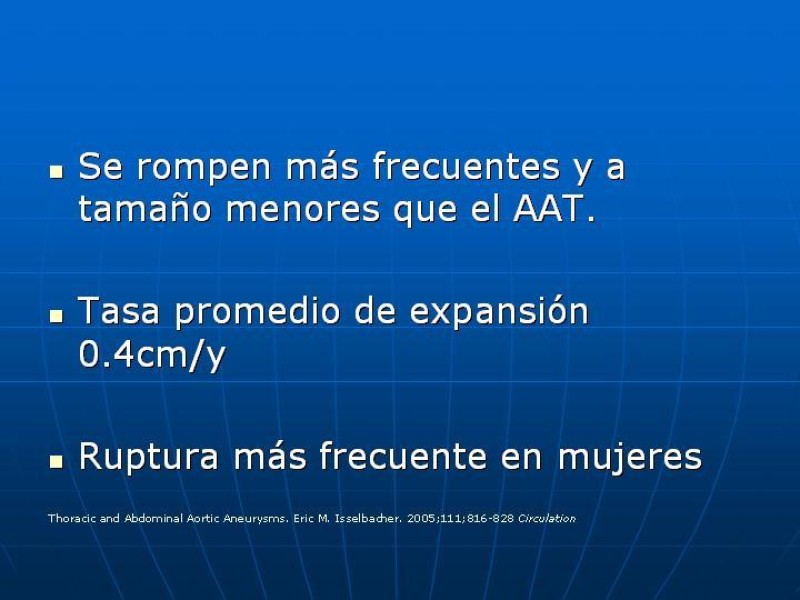 Diapositiva 38 de Aneurisma aórtico toracoabdominal (AATA)