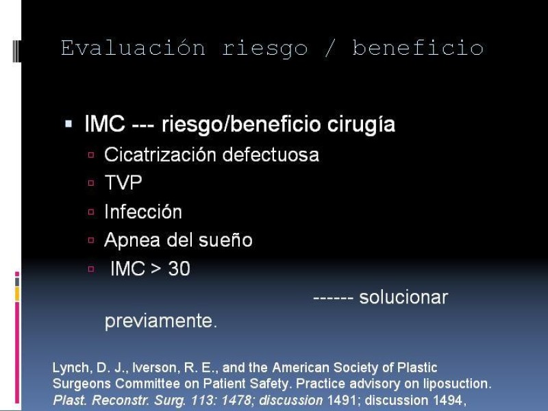 Diapositiva 6 de Liposucción