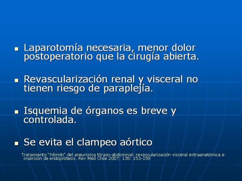 Diapositiva 67 de Aneurisma aórtico toracoabdominal (AATA)