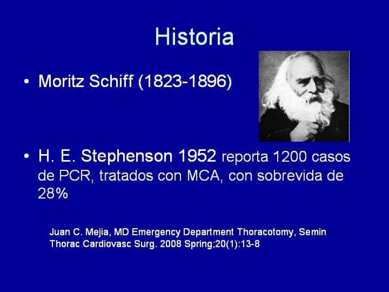 Diapositiva 1 de Toracotomía de Reanimación