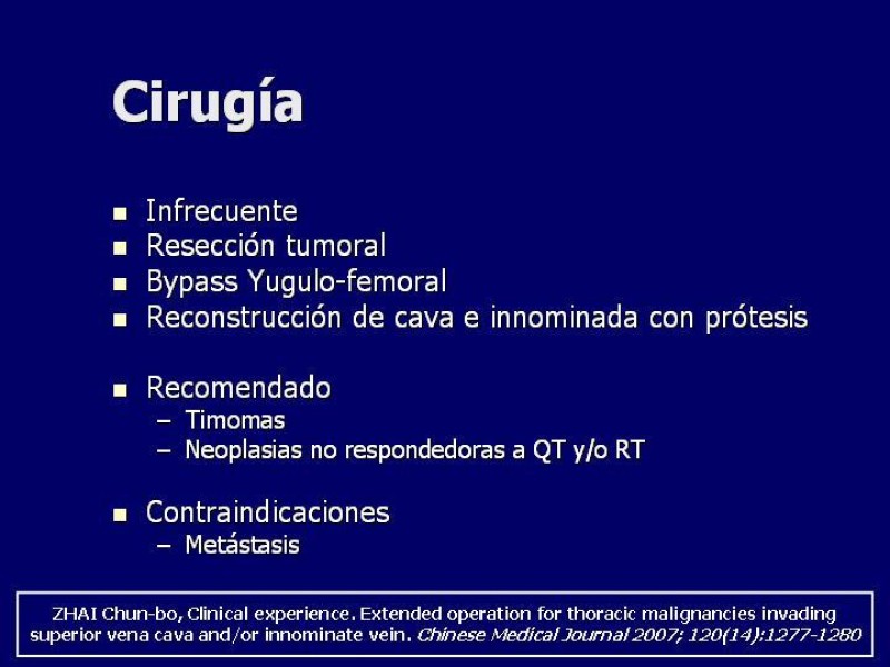 Diapositiva 26 de Síndrome Vena Cava Superior