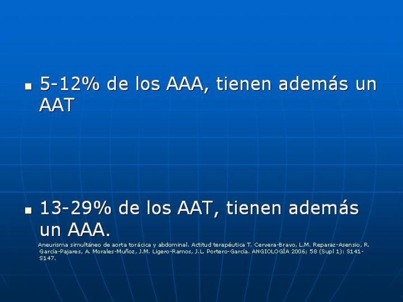 Diapositiva 41 de Aneurisma aórtico toracoabdominal (AATA)