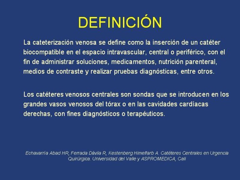 Diapositiva 1 de Accesos venosos centrales