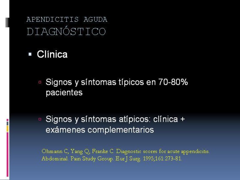 Diapositiva 11 de Apendicitis aguda