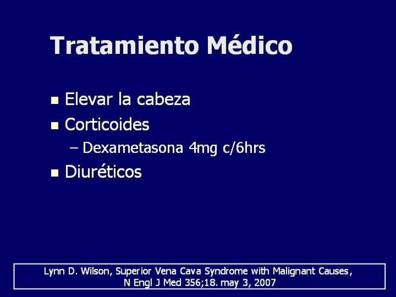 Diapositiva 19 de Síndrome Vena Cava Superior