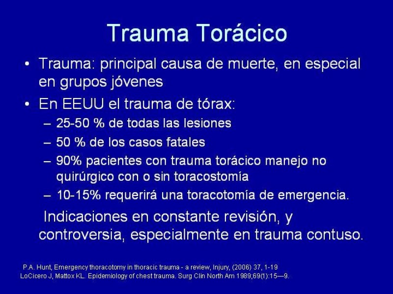 Diapositiva 3 de Toracotomía de Reanimación