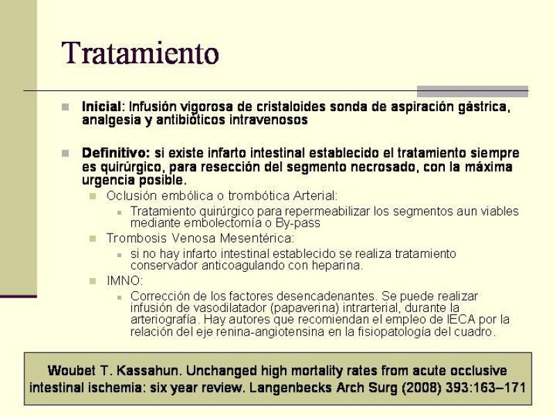 Diapositiva 19 de Isquemia Mesentérica Aguda