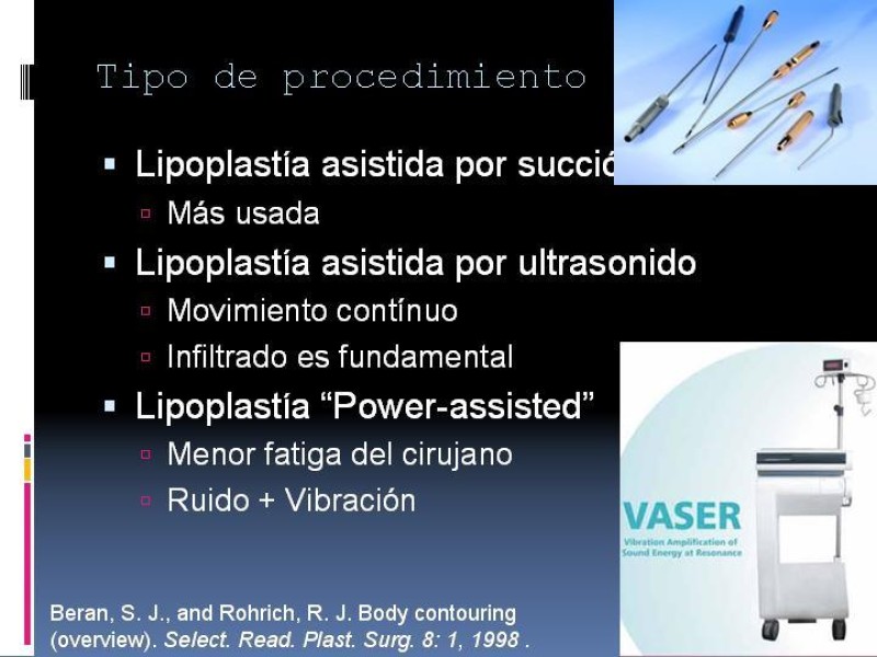 Diapositiva 24 de Liposucción